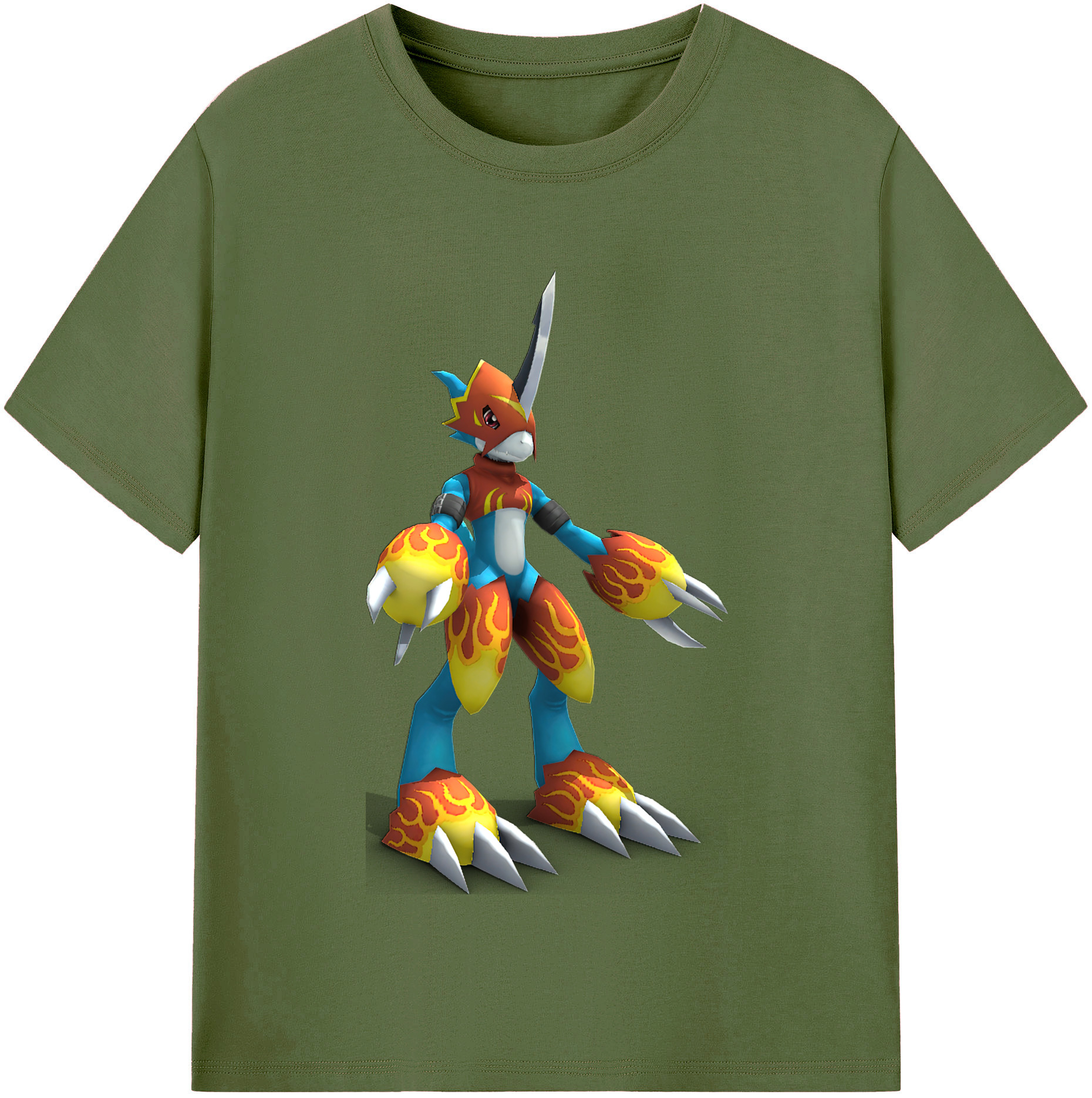 （画像用） Digimon デジタルモンスター/デジモン 綿100％半袖Tシャツ（フロントプリント）